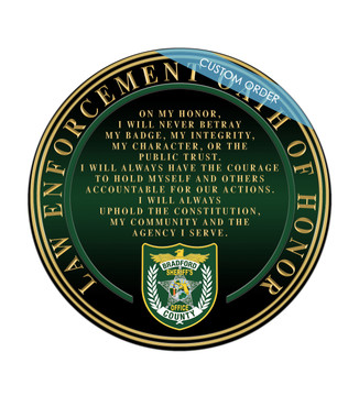 You can add any Patch, Badge, Seal, Logo or Artwork on to the Personalized Seal Plaque. Law Enforcement, Fire Department, Military, Government, Emergency Service Personalized Plaque.