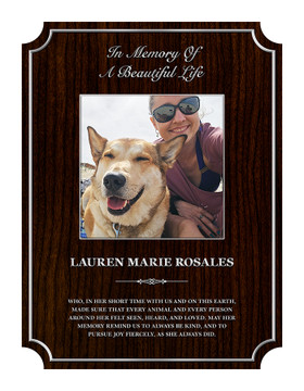 CUSTOM MEMORIAL PLAQUE (CMPR1) - PERSONALIZED