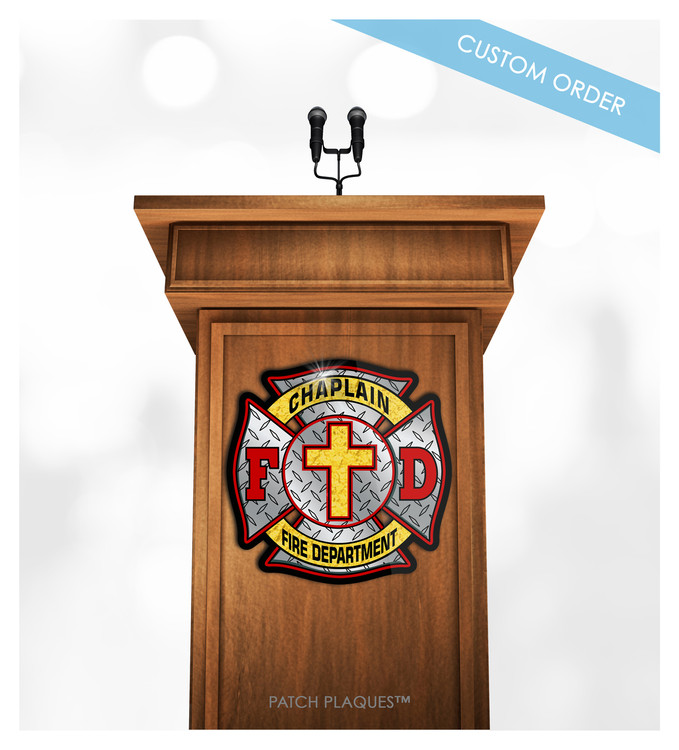 CUSTOM PODIUM PLAQUE (Fire Rescue & EMS)