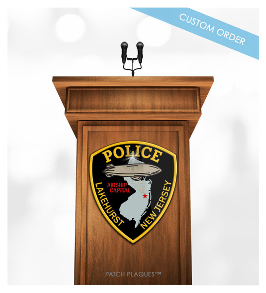Custom Podium and Lectern Plaques for Law Enforcement, Police, Sheriff