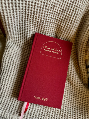 Mawaddah Marriage Journal: RED Color- Hardcover image