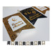 RAMADAN MUBARAK PRINTED PAPER FLAGS: Black and Gold image RAMADAN MUBARAK PRINTED PAPER FLAGS: Black and Gold image