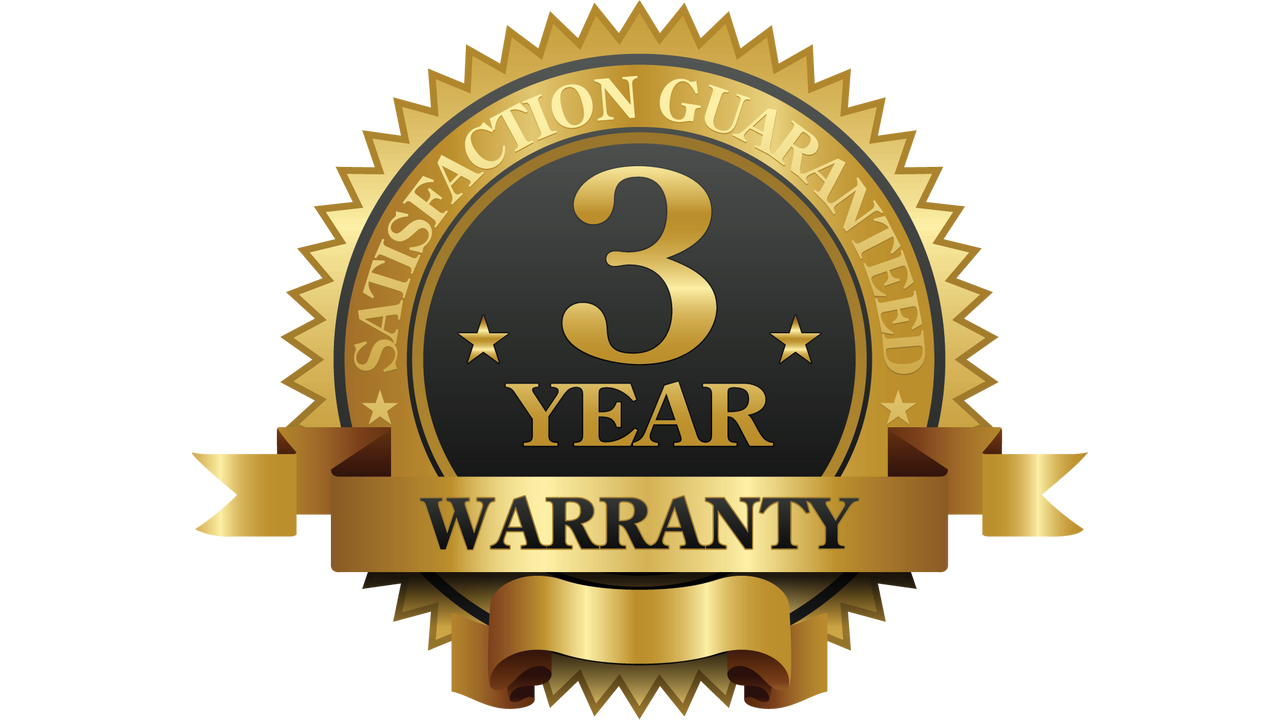 3 Year Warranty Simple Modern Vector Badge With Red Ribbon Isolated On  White Background Stock Illustration - Download Image Now - iStock