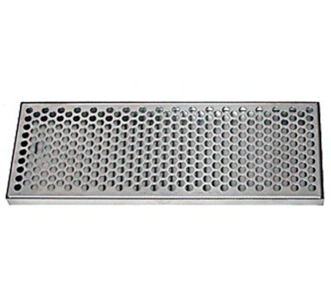 10 X 24 Surface Mount Drip Tray with Drain | S/S#8