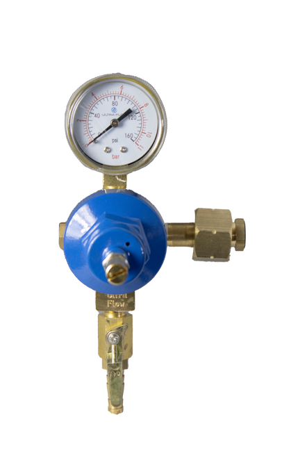 Primary CO2 Regulator - 1 Gauge - 160psi Working Pressure