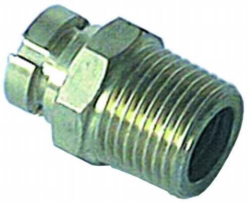 adapter gas socket 1/2" straight