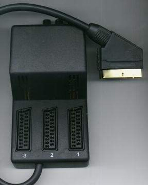 3 into 1 Switched Scart Adapter