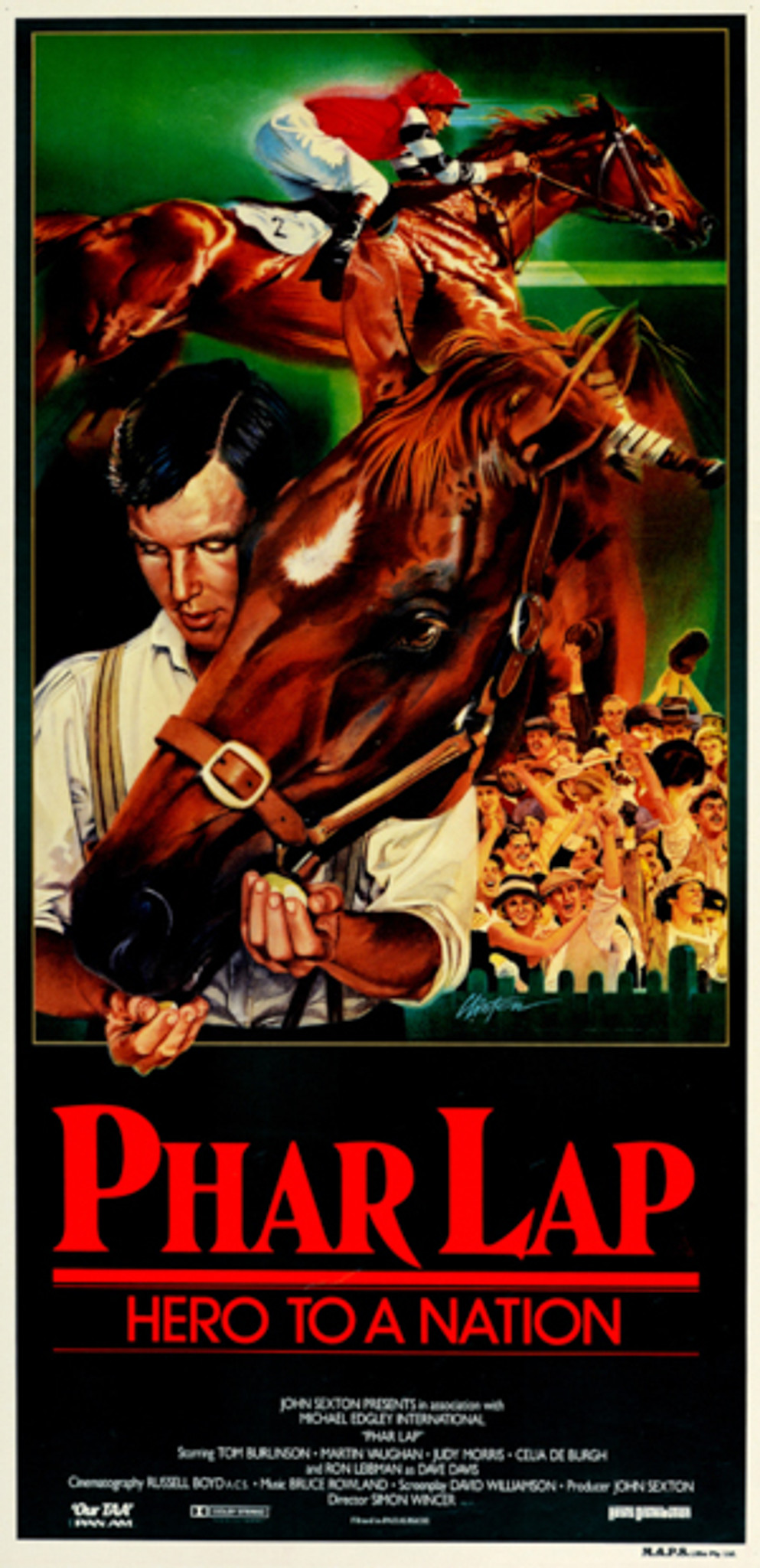 Phar Lap 1983 DVD Tom Burlinson Rare and out of print ...