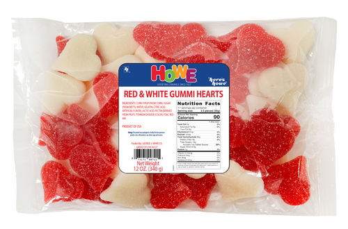 Red & White Gummi Hearts