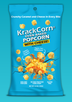Krackcorn Popcorn Savory Cheese 5.5 oz. Bag