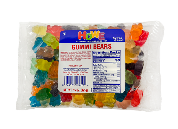 Gummy Bears - 15 oz. bag - George J. Howe Company