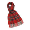 Tartan Wide 12" Royal Stewart Scarf - 100% Merino Lambswool