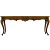 Hand Carved Walnut Console Table