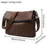 Leather 15 Inch Capacity Simple Real Cow Leather  Business Bag/Purse