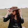 Sierra Womens American Leather Cowboy Hat