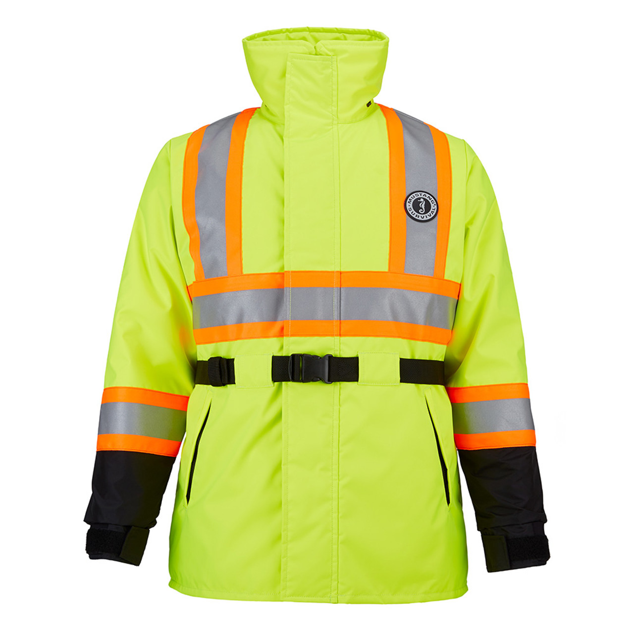 Mustang Classic Flotation Coat - Fluorescent Yellow/Green/Black - Small