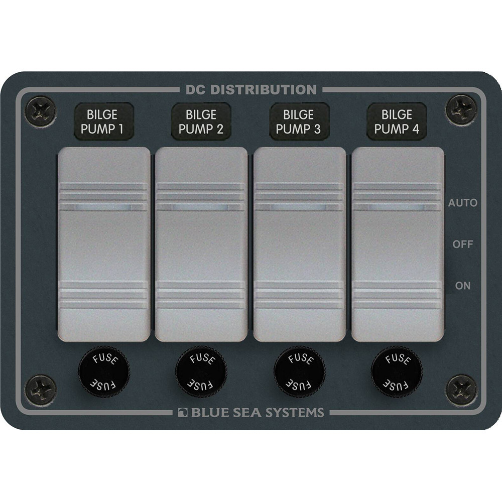 Blue Sea 8666 Contura 4 Bilge Pump Control Panel