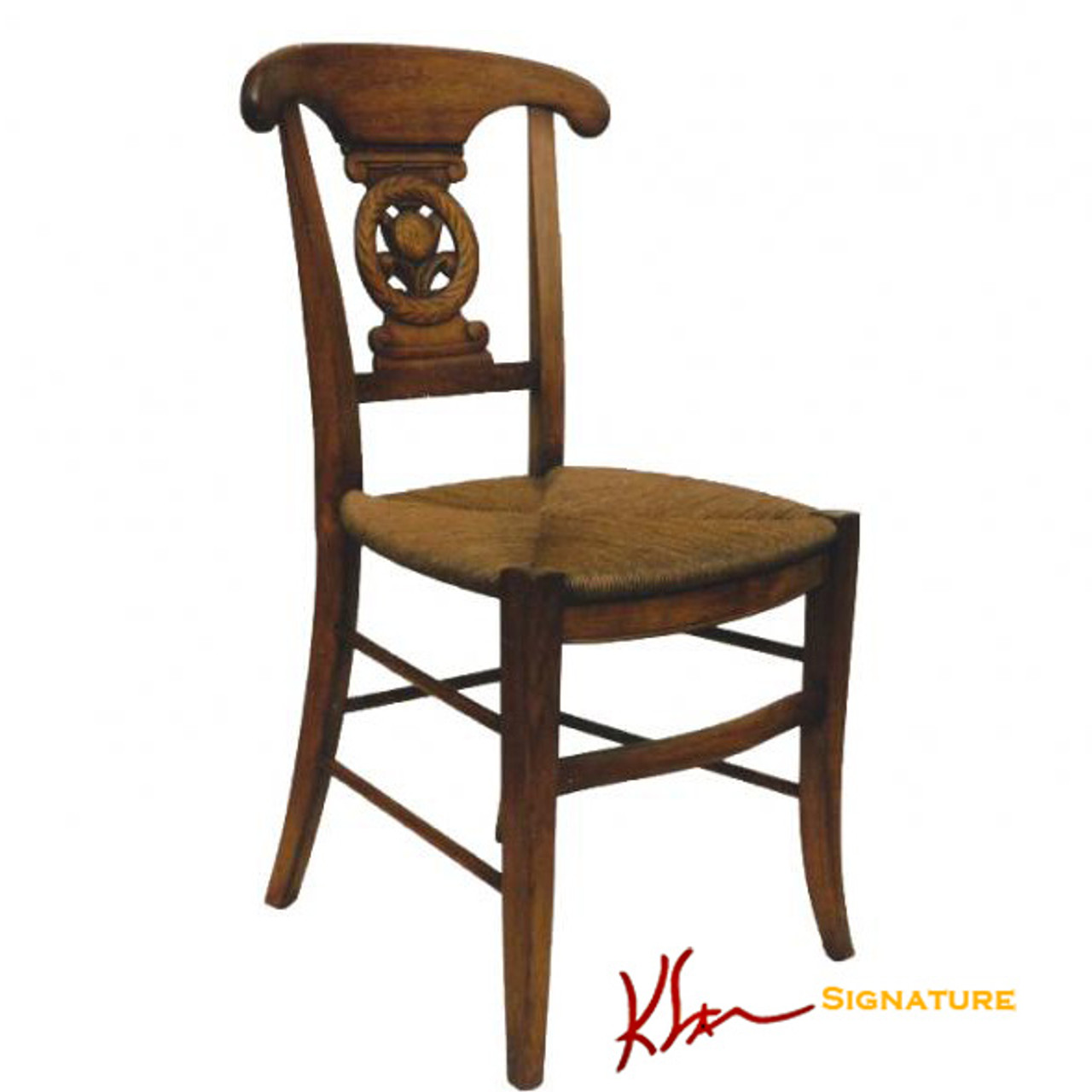 Rush Seat Dining Side Chair