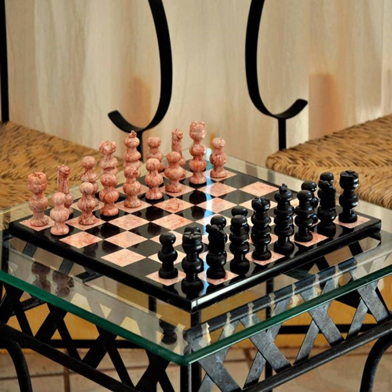 Glorious Battle Marble Chess Set