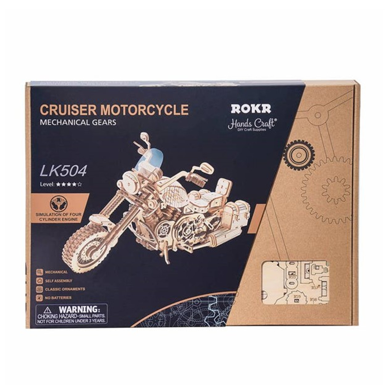 Cruiser Motorcycle -DIY Wooden Puzzle