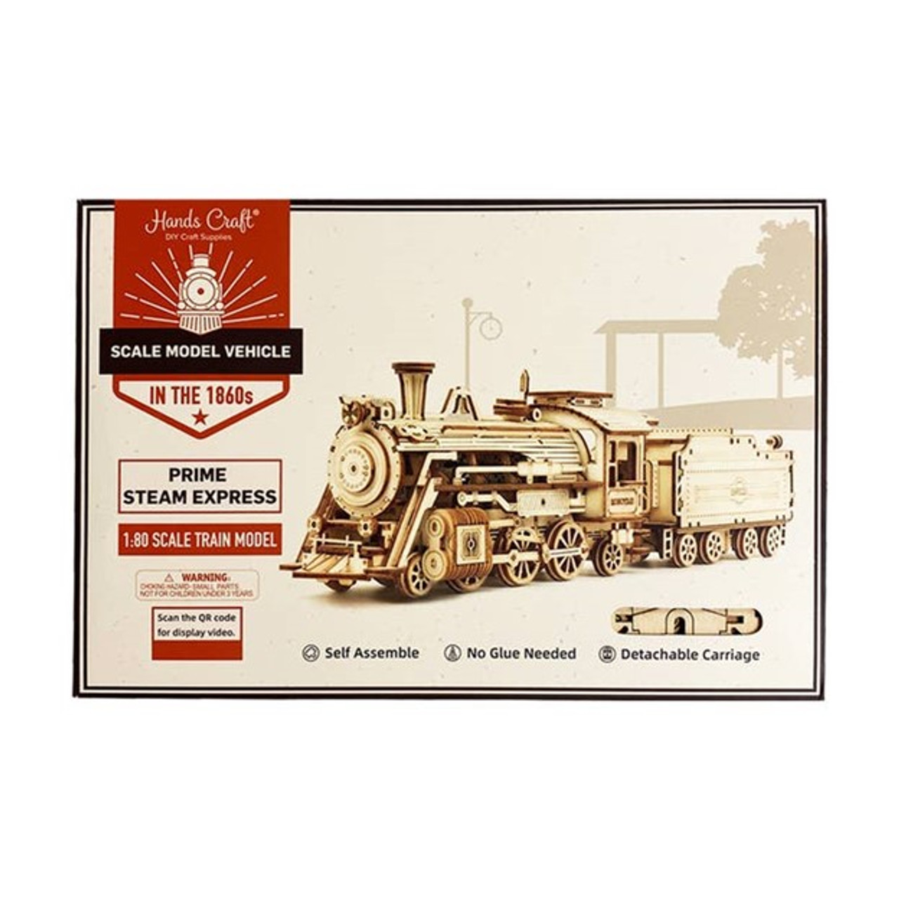 Steam Express Train -3D Wooden Puzzle: