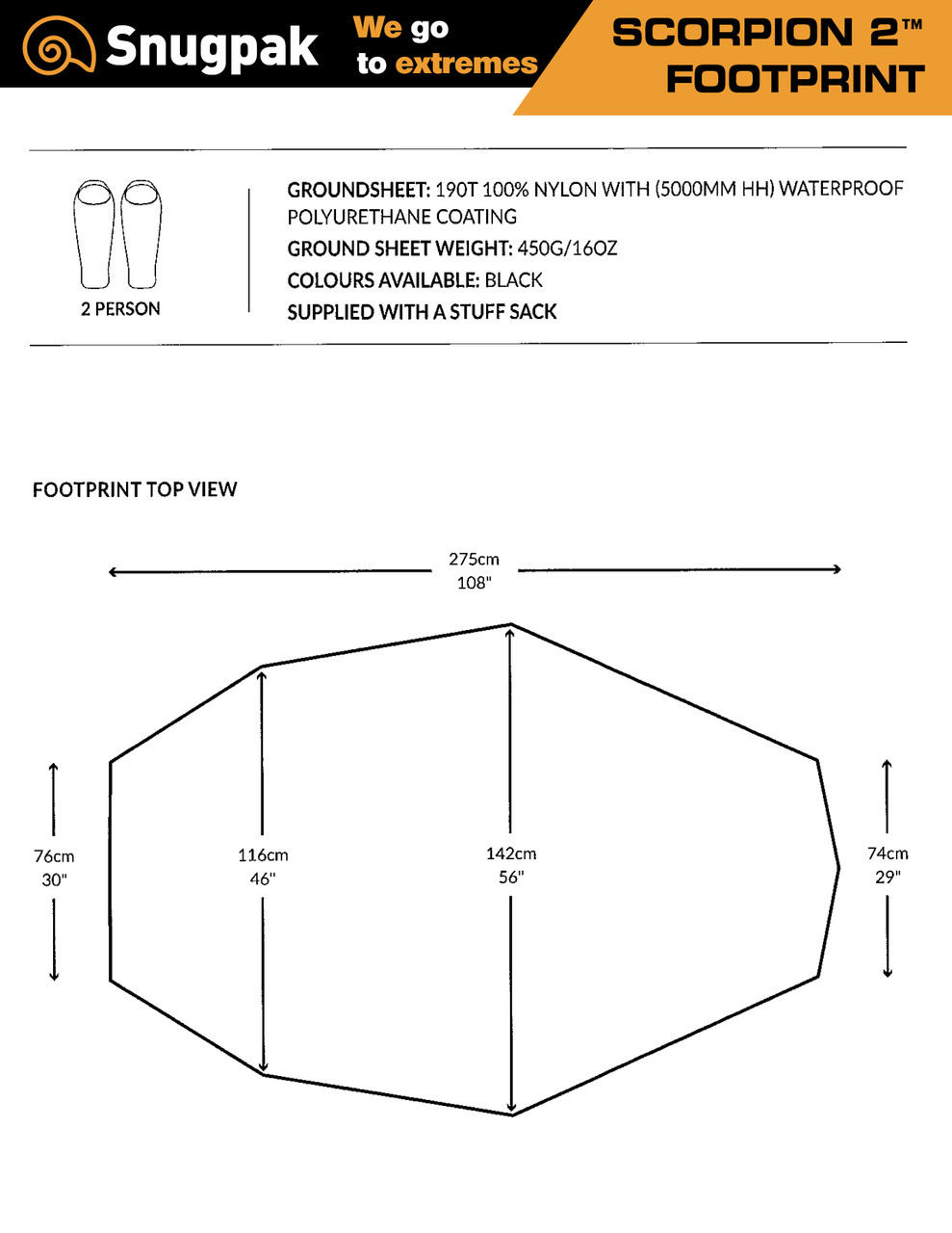 SCORPION 2™ Tent Footprint