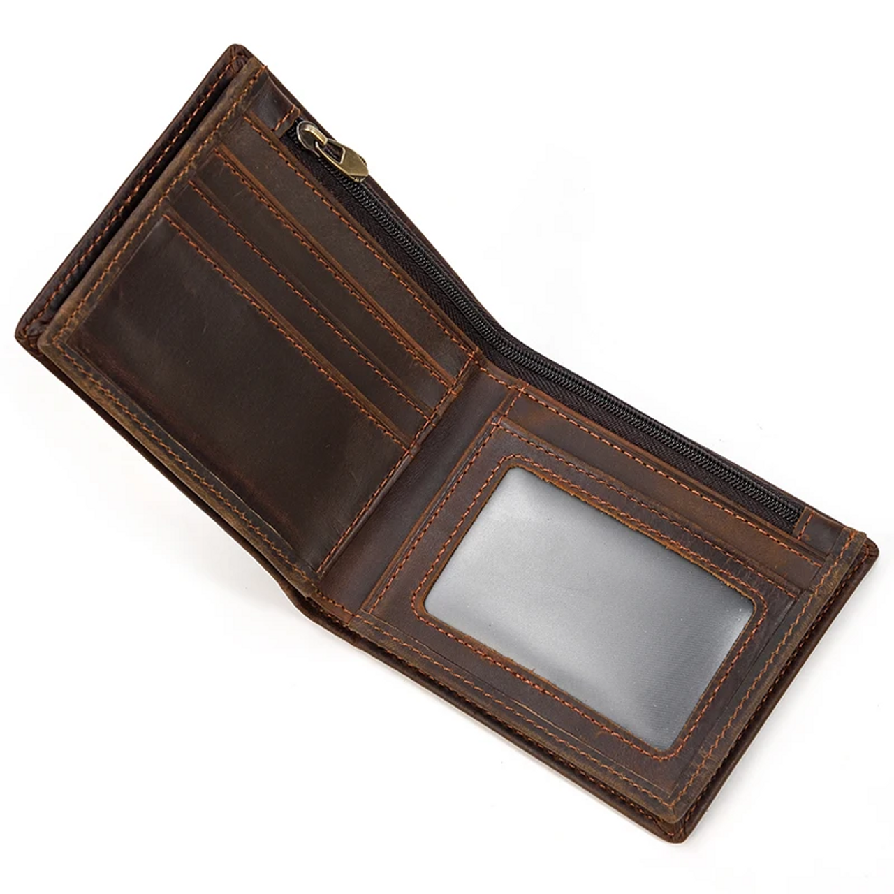 Leather Bifold Card Holder Wallet