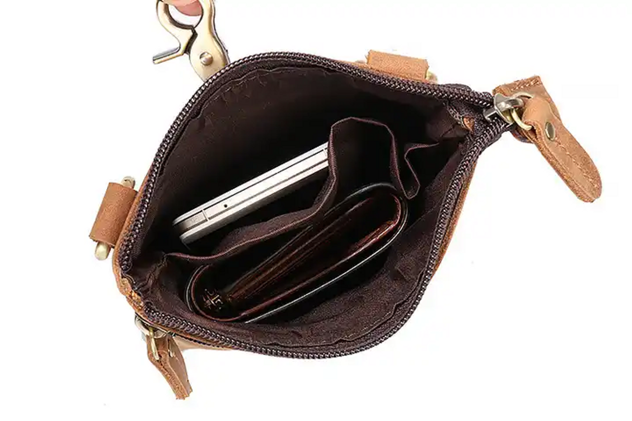 Leather Waist Belt/Shoulder Bag