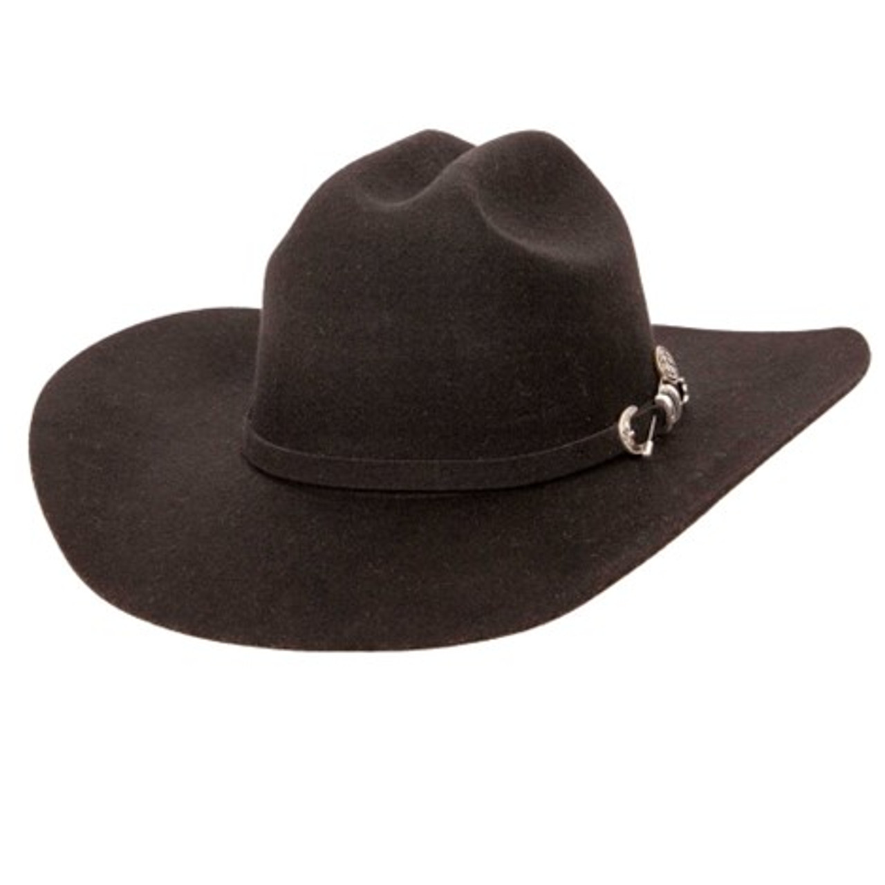 Cattleman Black Felt Cowboy Hat