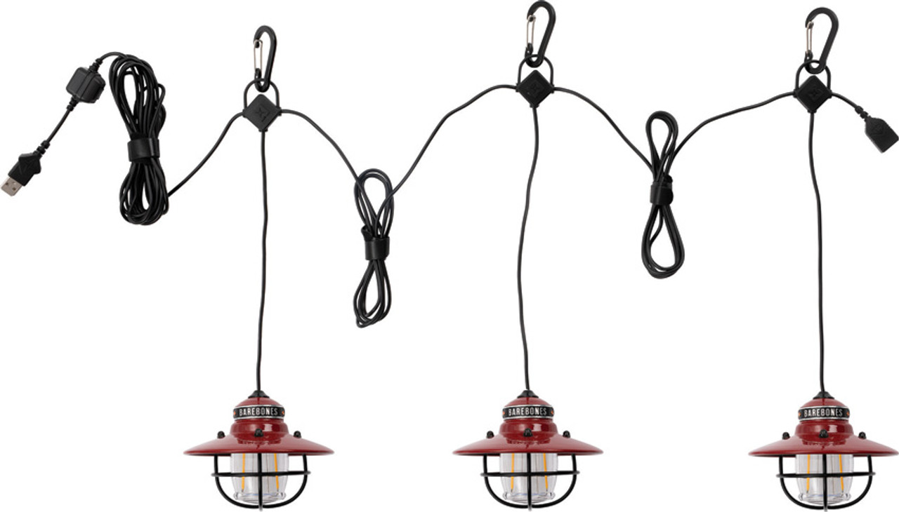 Edison String Lights Red