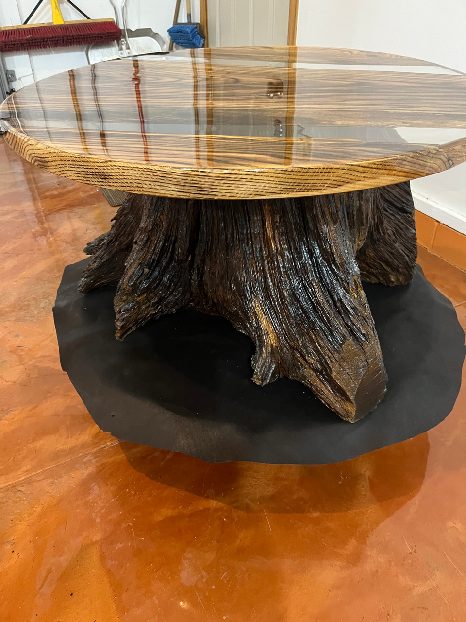 Oak Stump River Table