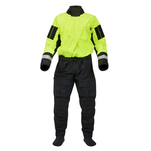 Mustang Sentinel&trade; Series Water Rescue Dry Suit - Fluorescent Yellow Green-Black - XS Regular