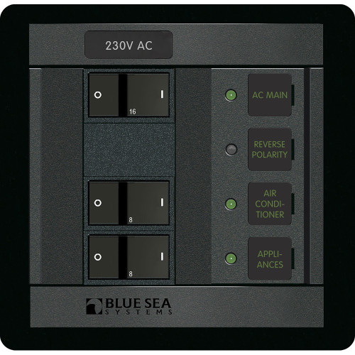 Blue Sea 230 Volt AC Main + 2 Positions