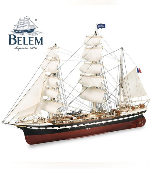 French Training Ship Belem. 1:75 Wooden Model Ship Kit