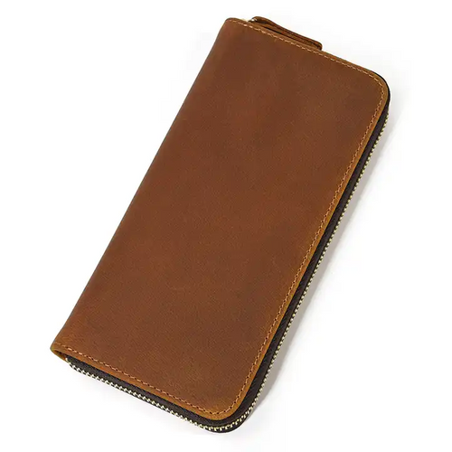 Crazy Horse Leather Vintage Mobile Phone Wallet