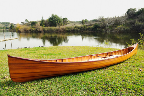Wooden Canoe with Ribs 18 ft