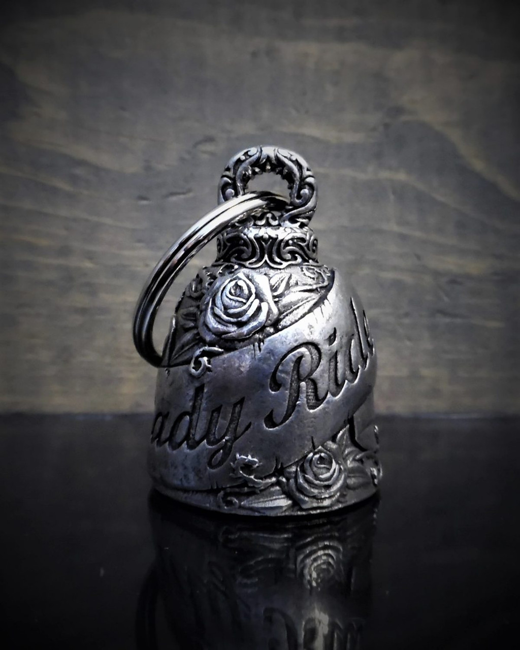 Guardian Bell, Lady Rider Sketched into this Biker Bell