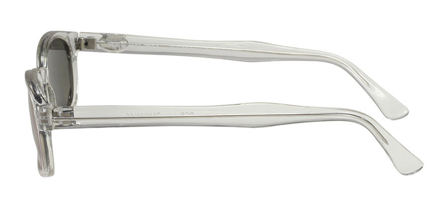 KD Clear Frame Colored Mirror Lens Chill KD's 22018 Biker Sunglasses