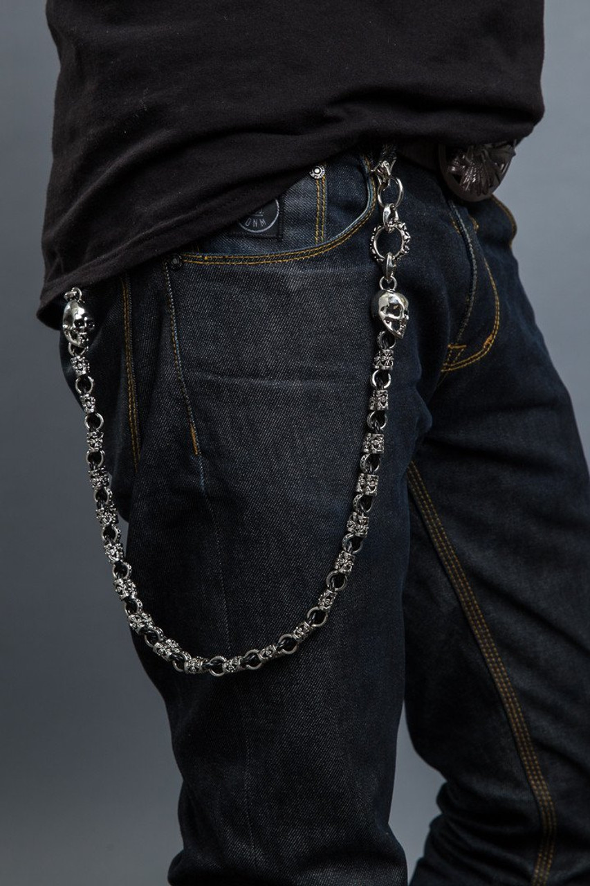 24 Hand Made Braided Leather Wallet Chain – Hair Glove