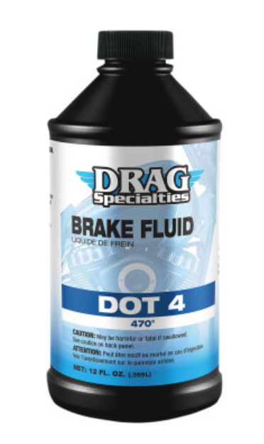 DOT 4 Brake Fluid 12 U.S. fl oz Drag Specialties Riders Biker Supply