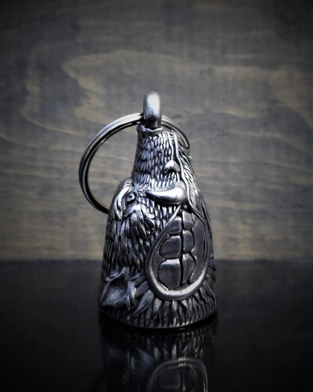 Biker Bell, Hog Head Guardian Bell for Motorcycles - Riders Biker