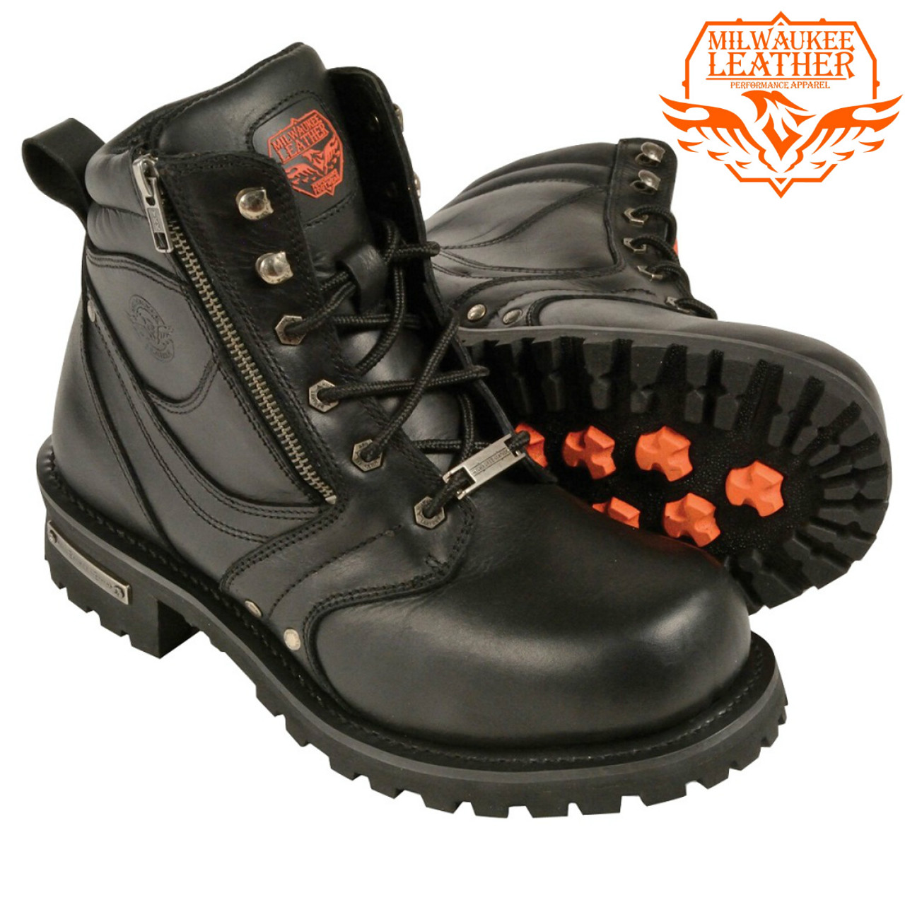 steel toe motorcycle riding boots