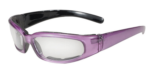 CHIX RALLY GLASSES - CLEAR / PURPLE FRAME