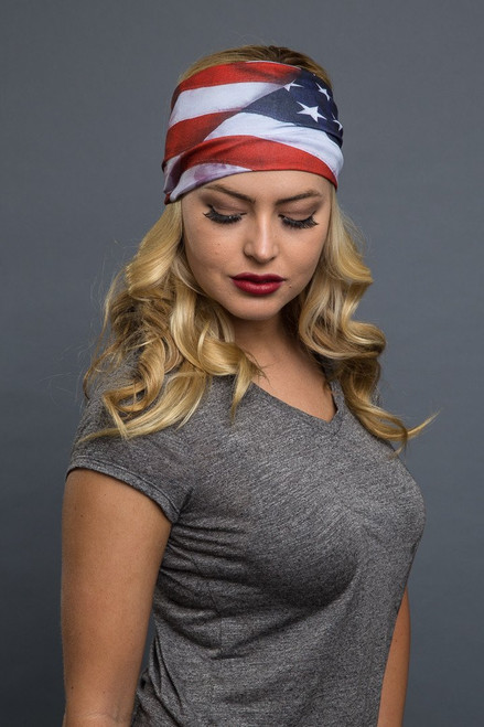 EZ BANDZ Headband, American Flag