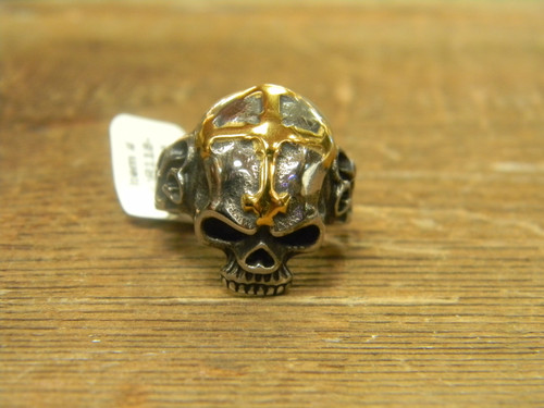 SKULL GOLD CROSS