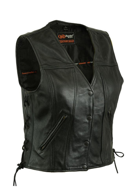 Women's 'Swift' Leather Vest w/ Side Laces