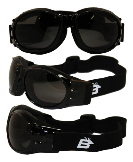 Biker Strap Goggle in Smoke