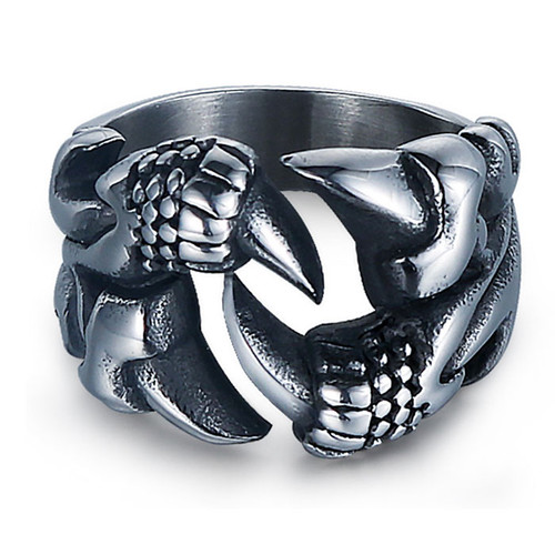 Dragon Claw Biker Ring