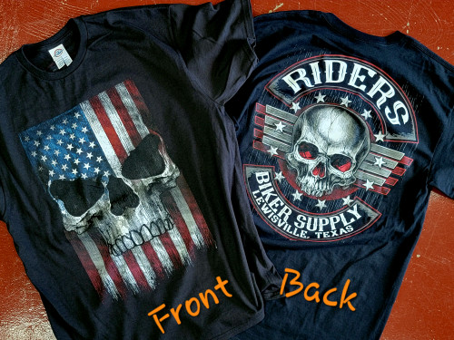 Riders Patriotic Skull Shirt