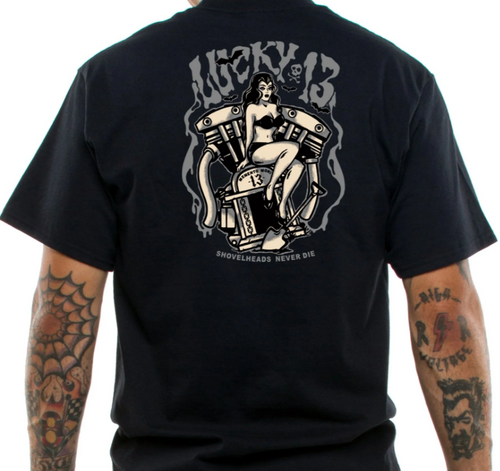 Grave Girl Shovelhead Shirt By Lucky 13